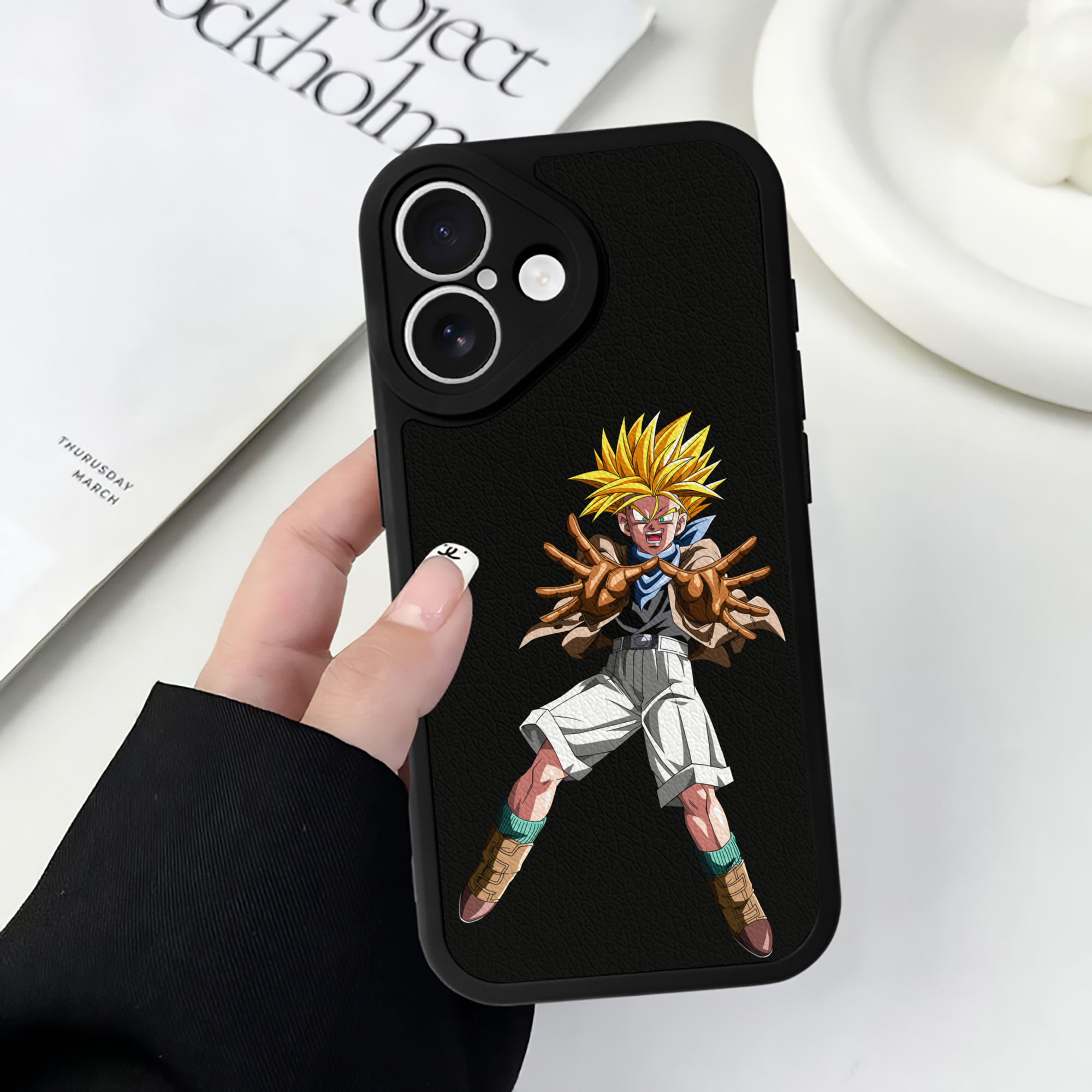 （画像用） ドラゴンボール DRAGON BALL 【iPhone 16シリーズ対応】シリコンスマホケース（レザー調） 材質：シリコン
